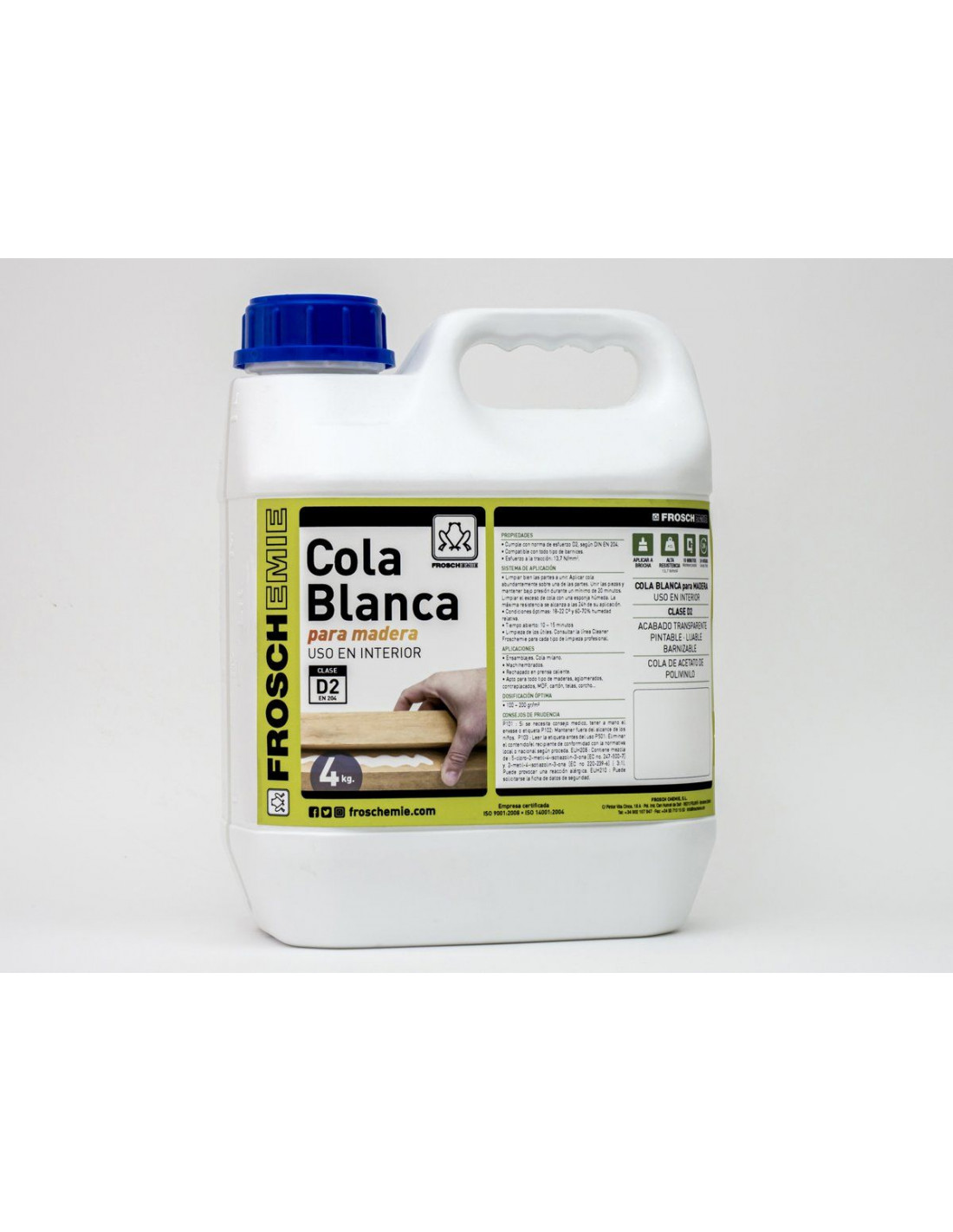 Cola Blanca D3 (FR 6391) para madera INTERIOR/ EXTERIOR