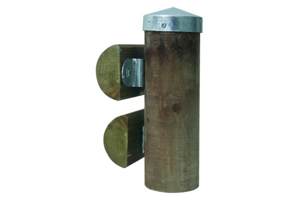 Capuchón para poste de madera dia. 10