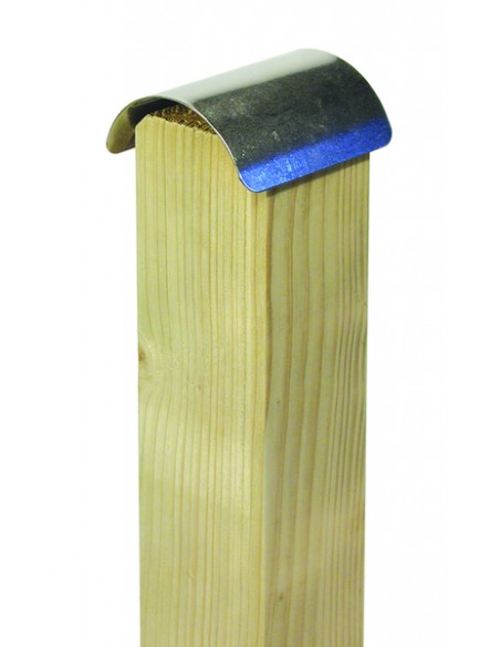 Capuchón redondo clavo Inox 90x90 mm
