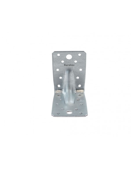EUROTEC - Juego de 10 Escuadras Angulares con Nervadura 90x100x100 mm