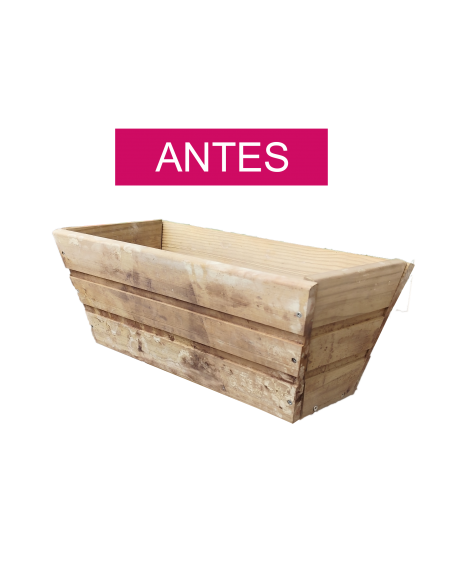 OUTLET - Balcón Recta de Madera 50 x 20 x 19,5 cm 11L