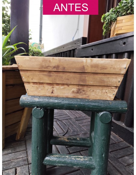 OUTLET - Balcón Recta de Madera 50 x 20 x 19,5 cm 11L