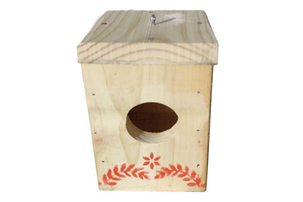 Nido de Madera para Pájaros de Pino...
