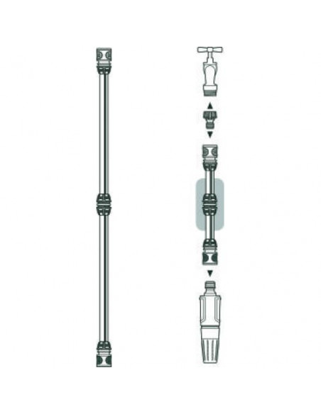 GARDENA - Reparador manguera 13 mm (1/2") - 15 mm (5/8")