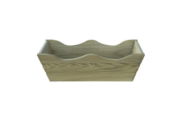 Jardinera Balcón Ondulada de Madera...